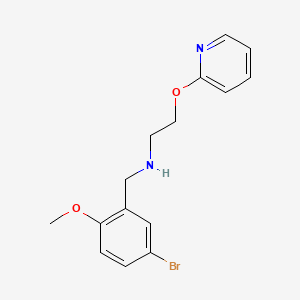 molecular formula C15H17BrN2O2 B4510796 (5-bromo-2-methoxybenzyl)[2-(2-pyridinyloxy)ethyl]amine 