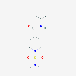 molecular formula C13H27N3O3S B4510800 1-[(dimethylamino)sulfonyl]-N-(1-ethylpropyl)-4-piperidinecarboxamide 