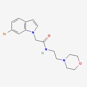 molecular formula C16H20BrN3O2 B4510829 2-(6-bromo-1H-indol-1-yl)-N-[2-(4-morpholinyl)ethyl]acetamide 