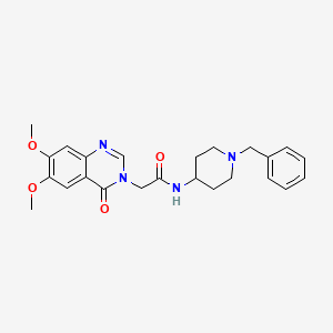 N-(1-benzyl-4-piperidinyl)-2-(6,7-dimethoxy-4-oxo-3(4H)-quinazolinyl)acetamide