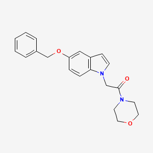 molecular formula C21H22N2O3 B4510917 5-(benzyloxy)-1-[2-(4-morpholinyl)-2-oxoethyl]-1H-indole 