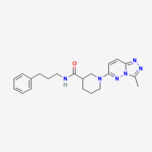 1-(3-methyl[1,2,4]triazolo[4,3-b]pyridazin-6-yl)-N-(3-phenylpropyl)-3-piperidinecarboxamide