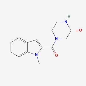4-[(1-methyl-1H-indol-2-yl)carbonyl]-2-piperazinone