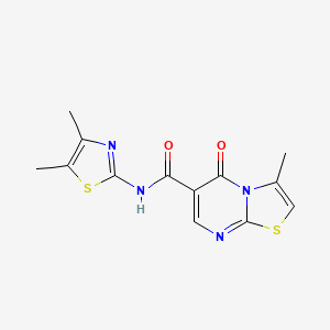 N-(4,5-dimethyl-1,3-thiazol-2-yl)-3-methyl-5-oxo-5H-[1,3]thiazolo[3,2-a]pyrimidine-6-carboxamide