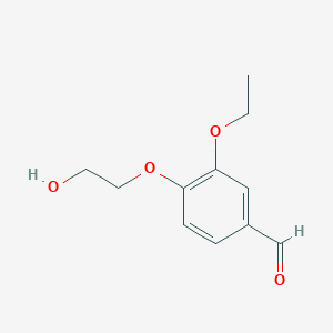 B451101 3-Ethoxy-4-(2-hydroxyethoxy)benzaldehyde CAS No. 91123-08-9