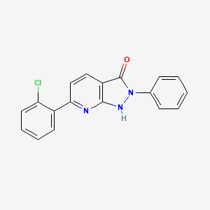 6-(2-chlorophenyl)-2-phenyl-1,2-dihydro-3H-pyrazolo[3,4-b]pyridin-3-one