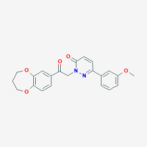 2-[2-(3,4-dihydro-2H-1,5-benzodioxepin-7-yl)-2-oxoethyl]-6-(3-methoxyphenyl)-3(2H)-pyridazinone