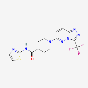 N-1,3-thiazol-2-yl-1-[3-(trifluoromethyl)[1,2,4]triazolo[4,3-b]pyridazin-6-yl]-4-piperidinecarboxamide