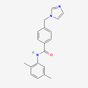 molecular formula C19H19N3O B4511064 N-(2,5-dimethylphenyl)-4-(1H-imidazol-1-ylmethyl)benzamide 
