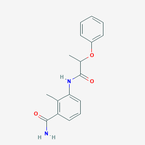 molecular formula C17H18N2O3 B4511077 2-methyl-3-[(2-phenoxypropanoyl)amino]benzamide 