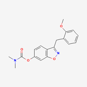 molecular formula C18H18N2O4 B4511106 3-(2-methoxybenzyl)-1,2-benzisoxazol-6-yl dimethylcarbamate 