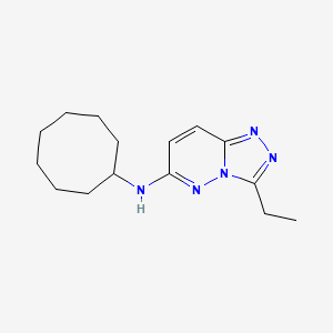 molecular formula C15H23N5 B4511137 N-cyclooctyl-3-ethyl[1,2,4]triazolo[4,3-b]pyridazin-6-amine 