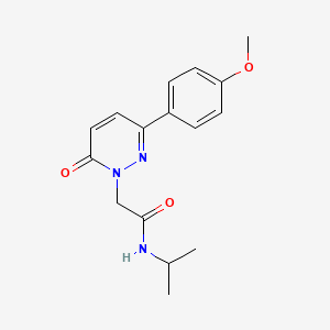 molecular formula C16H19N3O3 B4511145 N-isopropyl-2-[3-(4-methoxyphenyl)-6-oxo-1(6H)-pyridazinyl]acetamide 