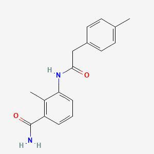 molecular formula C17H18N2O2 B4511151 2-methyl-3-{[(4-methylphenyl)acetyl]amino}benzamide 