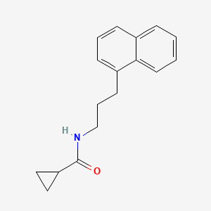 molecular formula C17H19NO B4511212 N-[3-(1-naphthyl)propyl]cyclopropanecarboxamide 