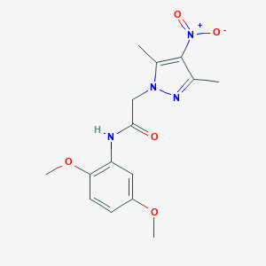 N-(2,5-dimethoxyphenyl)-2-(3,5-dimethyl-4-nitro-1H-pyrazol-1-yl)acetamide