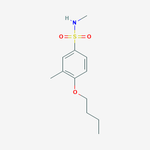 molecular formula C12H19NO3S B4511228 4-butoxy-N,3-dimethylbenzenesulfonamide 