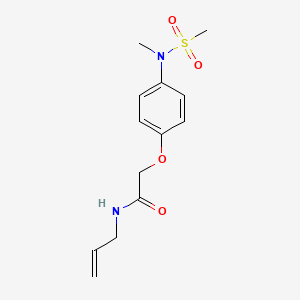 molecular formula C13H18N2O4S B4511236 N-allyl-2-{4-[methyl(methylsulfonyl)amino]phenoxy}acetamide 