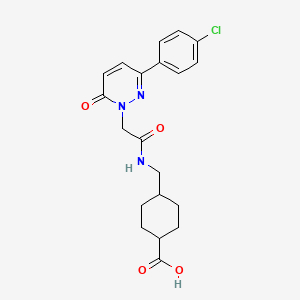 4-[({[3-(4-chlorophenyl)-6-oxo-1(6H)-pyridazinyl]acetyl}amino)methyl]cyclohexanecarboxylic acid