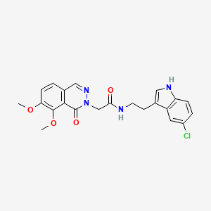 N-[2-(5-chloro-1H-indol-3-yl)ethyl]-2-(7,8-dimethoxy-1-oxo-2(1H)-phthalazinyl)acetamide