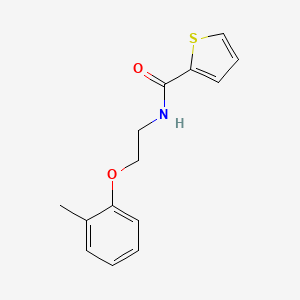 molecular formula C14H15NO2S B4511290 N-[2-(2-methylphenoxy)ethyl]-2-thiophenecarboxamide 