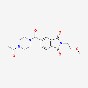 5-[(4-acetyl-1-piperazinyl)carbonyl]-2-(2-methoxyethyl)-1H-isoindole-1,3(2H)-dione