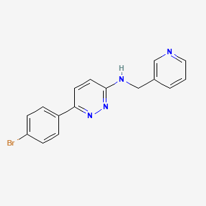 molecular formula C16H13BrN4 B4511304 6-(4-bromophenyl)-N-(3-pyridinylmethyl)-3-pyridazinamine 