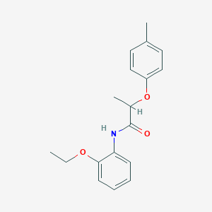 molecular formula C18H21NO3 B451131 N-(2-ethoxyphenyl)-2-(4-methylphenoxy)propanamide 