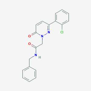 molecular formula C19H16ClN3O2 B4511352 N-benzyl-2-[3-(2-chlorophenyl)-6-oxo-1(6H)-pyridazinyl]acetamide 