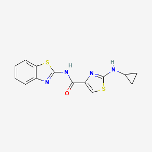 N-1,3-benzothiazol-2-yl-2-(cyclopropylamino)-1,3-thiazole-4-carboxamide