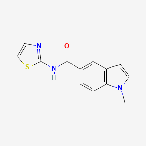 molecular formula C13H11N3OS B4511407 1-methyl-N-1,3-thiazol-2-yl-1H-indole-5-carboxamide 