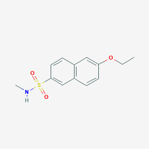 molecular formula C13H15NO3S B4511421 6-ethoxy-N-methyl-2-naphthalenesulfonamide 