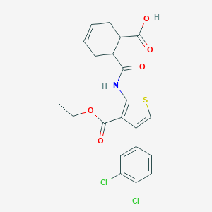 6-({[4-(3,4-Dichlorophenyl)-3-(ethoxycarbonyl)thien-2-yl]amino}carbonyl)cyclohex-3-ene-1-carboxylic acid