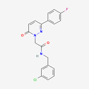 molecular formula C19H15ClFN3O2 B4511458 N-(3-chlorobenzyl)-2-[3-(4-fluorophenyl)-6-oxo-1(6H)-pyridazinyl]acetamide 