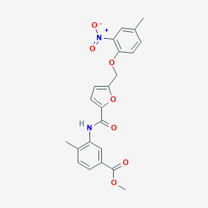 Methyl 3-{[5-({2-nitro-4-methylphenoxy}methyl)-2-furoyl]amino}-4-methylbenzoate