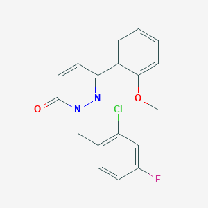 molecular formula C18H14ClFN2O2 B4511464 2-(2-chloro-4-fluorobenzyl)-6-(2-methoxyphenyl)-3(2H)-pyridazinone 