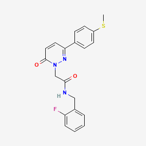 N-(2-fluorobenzyl)-2-[3-[4-(methylthio)phenyl]-6-oxo-1(6H)-pyridazinyl]acetamide