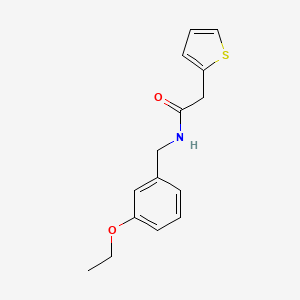 molecular formula C15H17NO2S B4511500 N-(3-ethoxybenzyl)-2-(2-thienyl)acetamide 