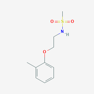molecular formula C10H15NO3S B4511514 N-[2-(2-methylphenoxy)ethyl]methanesulfonamide 