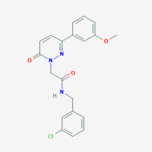 molecular formula C20H18ClN3O3 B4511529 N-(3-chlorobenzyl)-2-[3-(3-methoxyphenyl)-6-oxo-1(6H)-pyridazinyl]acetamide 