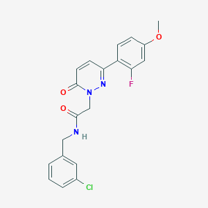 N-(3-chlorobenzyl)-2-[3-(2-fluoro-4-methoxyphenyl)-6-oxo-1(6H)-pyridazinyl]acetamide