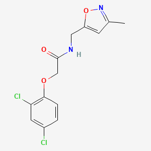 molecular formula C13H12Cl2N2O3 B4511579 2-(2,4-dichlorophenoxy)-N-[(3-methyl-5-isoxazolyl)methyl]acetamide 