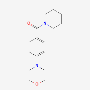 molecular formula C16H22N2O2 B4511623 4-[4-(1-piperidinylcarbonyl)phenyl]morpholine 