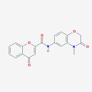 N-(4-methyl-3-oxo-3,4-dihydro-2H-1,4-benzoxazin-6-yl)-4-oxo-4H-chromene-2-carboxamide