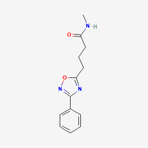 N-methyl-4-(3-phenyl-1,2,4-oxadiazol-5-yl)butanamide