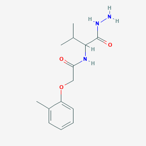 molecular formula C14H21N3O3 B4511718 N-[1-(hydrazinocarbonyl)-2-methylpropyl]-2-(2-methylphenoxy)acetamide 