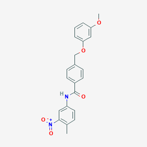 4-[(3-methoxyphenoxy)methyl]-N-(4-methyl-3-nitrophenyl)benzamide