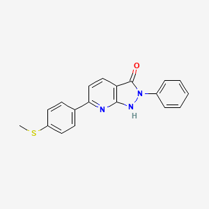molecular formula C19H15N3OS B4511736 6-[4-(methylthio)phenyl]-2-phenyl-1,2-dihydro-3H-pyrazolo[3,4-b]pyridin-3-one 