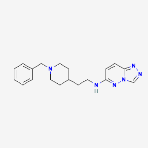 molecular formula C19H24N6 B4511750 N-[2-(1-benzyl-4-piperidinyl)ethyl][1,2,4]triazolo[4,3-b]pyridazin-6-amine 