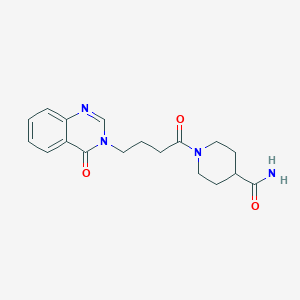 1-[4-(4-oxo-3(4H)-quinazolinyl)butanoyl]-4-piperidinecarboxamide